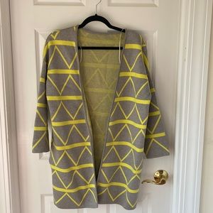 Woman long sweater coat